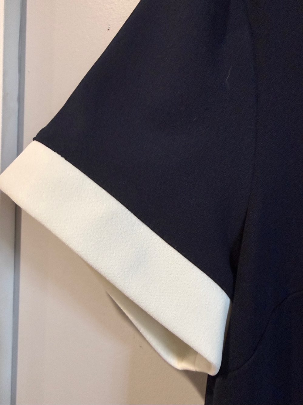 Tommy Hilfiger Navy Mini Dress with White Trim - Picture 3 of 6
